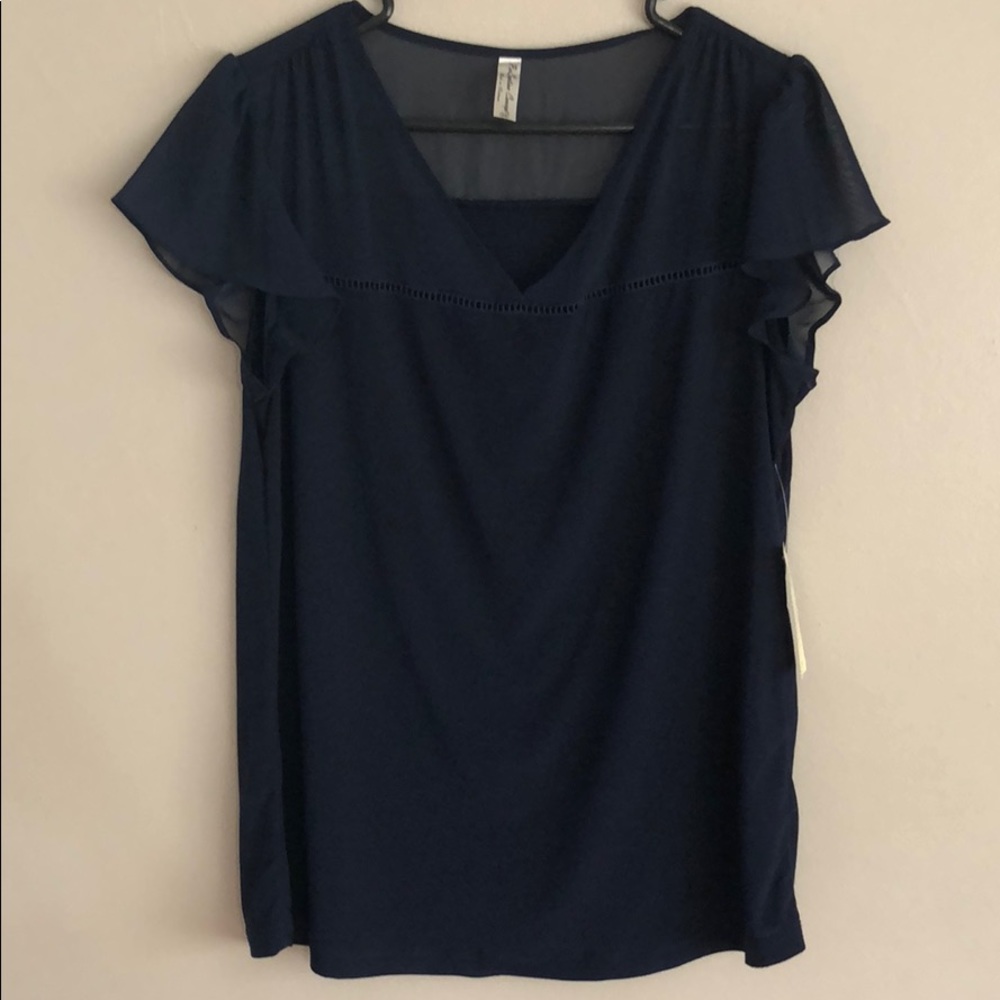 Navy blue blouse
